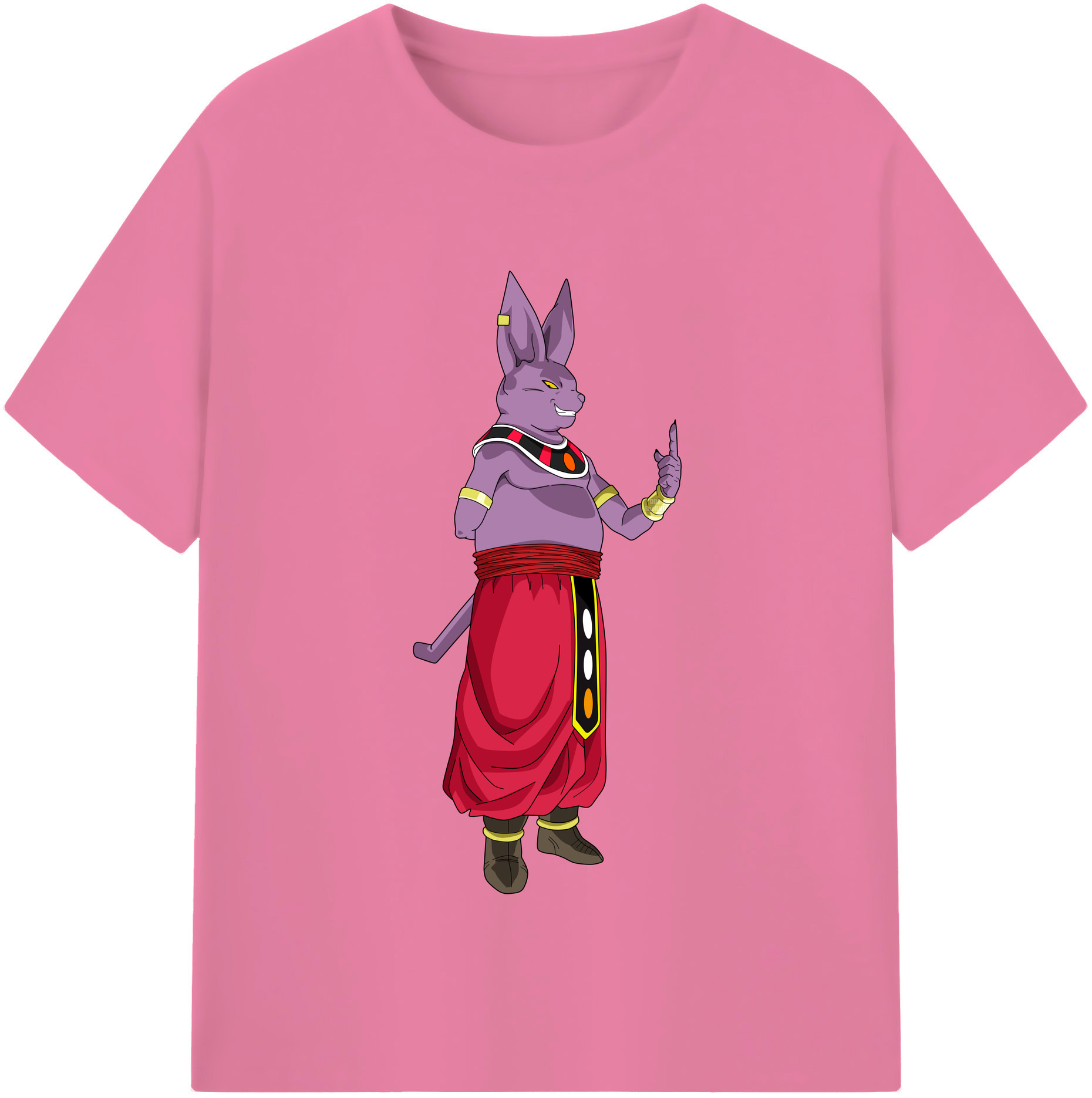 （画像用） ドラゴンボール シャンパ DRAGON BALL Champa 綿100％半袖Tシャツ（フロントプリント）